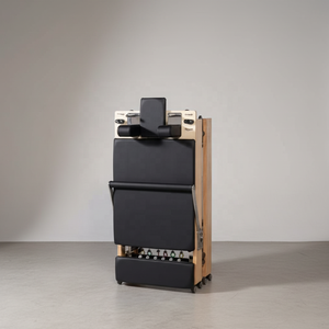 Machine de Pilates Reformer Pliante Professionnelle en Bois de Chêne avec Barre de Repose-Pieds Ajustable pour Studio de Pilates – Vente en Gros - Product Image 2