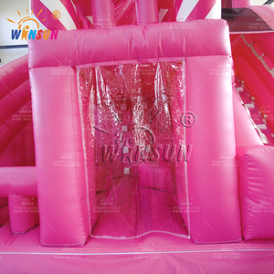 Winsun thiết kế mới bên nhà bị trả lại <span class=keywords><strong>Inflatable</strong></span> thương mại lâu đài bouncy nhà bị trả lại màu hồng nhà bị trả lại lâu đài - Product Image 6