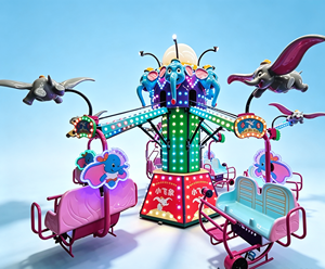 Attrazione per Parco a Tema per Bambini: Giostra Girevole <span class=keywords><strong>Elefante</strong></span> <span class=keywords><strong>Volante</strong></span> 380V, Container da 20 Piedi - Product Image 6