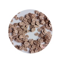 Hete Verkopende Polymeerklei Miniatuur Koffieboon Strooien Zachte Plak Voor Ambachten Maken Telefoon Deco Diy