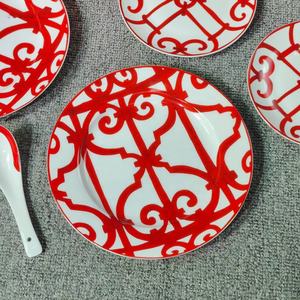 Service de table en céramique européen exquis de 10 pièces pour 2 personnes, en porcelaine osseuse - Product Image 4