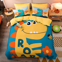 Set Seprai Desain Baru Mewah untuk Rumah, Set 4 Buah Sprei Motif Mickey Mouse 3d, Tekstil Rumah