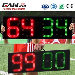 GANXIN 8-In LED fútbol portátil electrónico cambio de jugador tablero de visualización 1 lado árbitro sustitución tableros equipo - Product Image 2
