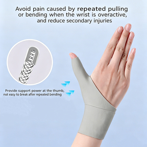Férula ergonómica de tela termoconformada para <span class=keywords><strong>pulgar</strong></span> y muñeca, soporte para túnel carpiano, para mano de ratón, recuperación de tendinitis y esguinces articulares - Product Image 3