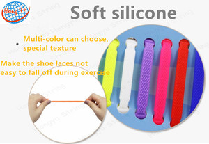 Lazy Silicone Shoe <b>Lace</b> Outdoor Elastic Shoelace Adult Child No Tie Silicone <b>Lace</b> - Product Image 3