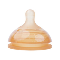 Tétine en silicone HS-2434 à débit lent, compatible avec les biberons Shixi à large ouverture 72 mm, en stock usine, pour remplacement de tétine.