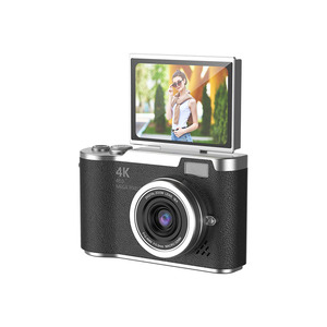 学生聚会圣诞礼物 4K MicroSD 50MP 单CCD数码相机 翻转屏入门级内置游戏儿童塑料相机 - Product Image 3