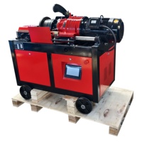 Machine automatique de roulage de filetage pour barres d'acier, machine de déroulage de filetage parallèle pour barres d'armature métalliques