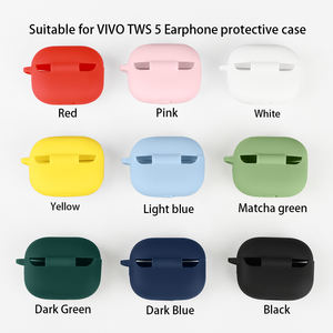 Funda protectora para auriculares Funda de silicona para auriculares <span class=keywords><strong>VIVO</strong></span> TWS 5, carcasa para auriculares inalámbricos TWS, para <span class=keywords><strong>airpods</strong></span> Pro Cover - Product Image 2