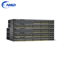 Switch Gigabit Ethernet Administrado de 24 Puertos WS-C2960X-24TS-L Original Usado o Nuevo, 4x 1G SFP Uplink, Equipo de Red de Capa 2