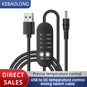 Usb để DC dây nguồn 5-12V kiểm soát nhiệt độ thời gian chuyển đổi 35135 sản phẩm sưởi ấm - Product Image 2