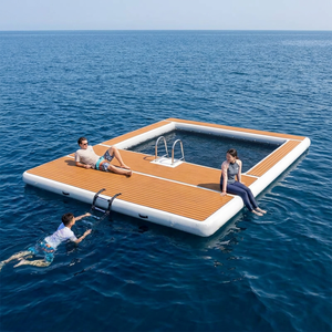 Piattaforma Galleggiante Gonfiabile Personalizzata in PVC per Uso Domestico Interno, Piscine Oceaniche/Marine, Yacht e Parchi Acquatici - Product Image 1