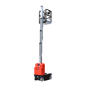 Plateforme élévatrice verticale hydraulique portable 10m 12m à deux mâts, élévateur électrique en alliage d'aluminium à vendre - Product Image 1
