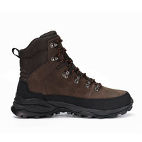 Bottes tactiques en cuir imperméables personnalisées pour hommes et femmes, couleur marron foncé, produits de chaussures de randonnée de Chine