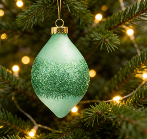 Adorno Navideño de Cristal Soplado a Mano con Forma de Lágrima, Color Personalizado, Decoración Brillante para Árbol de Navidad, Fábrica con Certificación BSCI y SMETA - Product Image 6