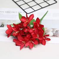 Fleurs artificielles en soie 3D Xiaobaihe, petit modèle de lys, décoration de mariage et de maison, vente en gros