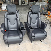 Sièges pliants en cuir noir classique pour Kia Vito, V-Class, W447, V260, V300 et Metris