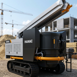 รถผสมปูนเคลื่อนที่ HAMAC HMC18 พร้อมปั๊มคอนกรีต สำหรับอุตสาหกรรมก่อสร้าง ติดตั้งเครื่องยนต์หลักกำลัง 91 กิโลวัตต์ - Product Image 3