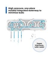 Purificateur d'eau KEMFLO Yitai 100A-B6, machine à osmose inverse pour eau potable directe KR0100-RB61W, coton PP et charbon actif officiels