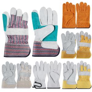 Guantes de seguridad de construcción de cuero de protección personalizada profesional de alta calidad Sanjian guantes de soldadura de 10 pulgadas para soldadores - Product Image 6