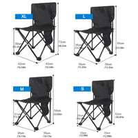 Chaise de camping pliable légère en tissu Oxford et alliage d'aluminium, personnalisable en usine, siège portable pour extérieur, école, parc