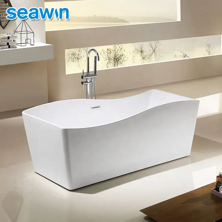 Unique design hotel project standard fiberglass acrylic bathtub