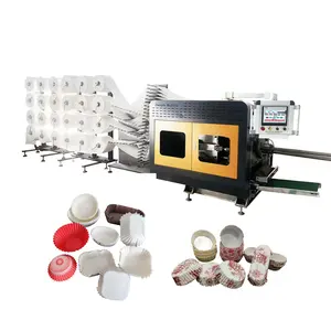 JDGT-R24 Automatic small bakery greaseproof paper cake tray forming machine, coffee filter cup making equipment