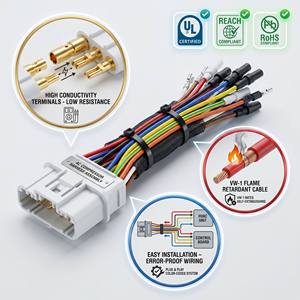 Faisceau de câblage OEM pour climatiseur, carte de commande d'unité intérieure, faisceau de câblage PCB multi-contacts, connecteur JST 2,54 mm, faisceau de câblage AC - Product Image 1
