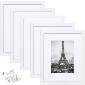 Juego <span class=keywords><strong>de</strong></span> marcos <span class=keywords><strong>de</strong></span> fotos personalizados PS <span class=keywords><strong>de</strong></span> 5 Decoración <span class=keywords><strong>de</strong></span> mesa marco <span class=keywords><strong>de</strong></span> fotos <span class=keywords><strong>de</strong></span> plástico blanco negro dorado - Product Image 3