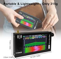 Récepteur radio SDR DSP portable 100KHz-149MHz, écran tactile 4,3 pouces, SSB FM AM CW WFM, bande passante complète, boîtier en alliage d'aluminium, radio Bajei