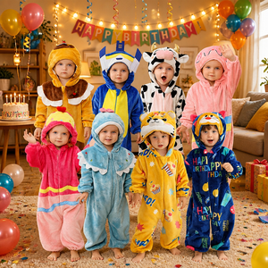 <span class=keywords><strong>Tutina</strong></span> per Neonati Michley, Vendita all'Ingrosso, Pigiama per Bambini, Costume da Notte Stile Animale, Costume Cartoon Unisex - Product Image 1