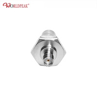 50OHM BNC hembra Jack Bulkhead a SMA hembra Jack Adaptador coaxial Adaptador de conector RF