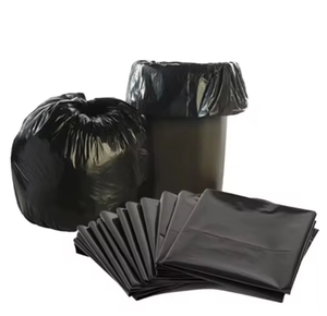 Venta de fábrica Bolsas de basura de plástico reciclado de HDPE LDPE negro respetuoso con el medio ambiente para uso en exteriores - Product Image 6