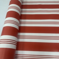 Bâche en tissu rayé légère enduite de PVC imperméable pour abri de voiture et bâche de camion