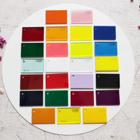 Couleur Acrylique Feuille PMMA Laser Transparent Plexiglas Jaune Bleu Rouge Orange Gris Noir Vert Traitement Coupe PS Conseil