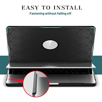 Étui rigide en PU pour tablette et ordinateur portable MacBook Pro 14 2021/2023 (M1 A2442 / M2 A2779/M3 A2918/A2992)/M4 2024