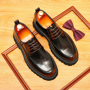 Chaussures habillées décontractées polyvalentes haut de gamme pour hommes, style Oxford, en cuir véritable, imperméables, pour l'automne - Product Image 3