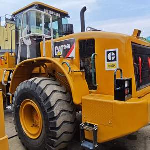 Chargeuse sur pneus CAT 966H d'occasion, chargeuse frontale de construction robuste de 24 tonnes, ensemble complet prêt pour l'exportation et testé - Product Image 1