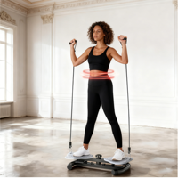 Machine à torsion de la taille silencieuse pour la salle de sport à domicile, planche de torsion pour les exercices de base abdominaux