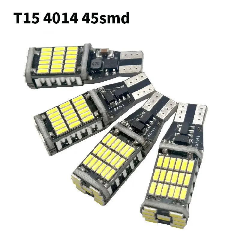 T15 4014 45smd CANbus w16w luces de marcha atrás señal de giro luz Rogue luces de freno de coche lámpara de coche