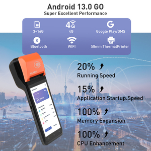 All-in-One 5 inch Android 12 cầm tay thiết bị đầu cuối <span class=keywords><strong>Pos</strong></span> với <span class=keywords><strong>wifi</strong></span> NFC <span class=keywords><strong>Bluetooth</strong></span> USB kết nối máy in hóa đơn - Product Image 6