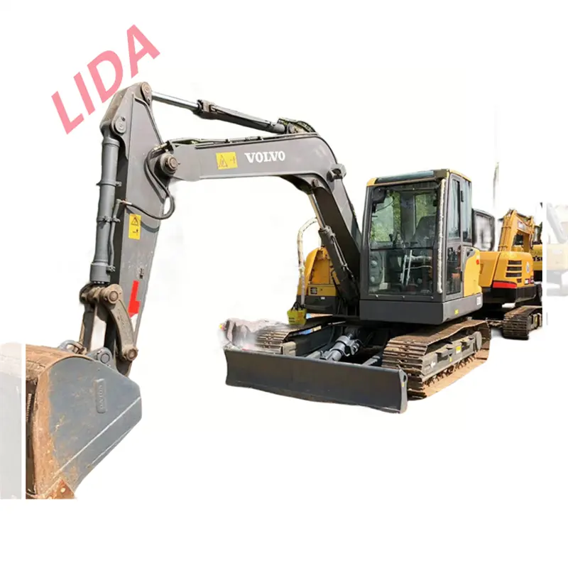 Marca sueca Volvo EC80 excavadora sobre orugas 8 toneladas retroexcavadora EC80D cubo pequeña excavadora para la venta