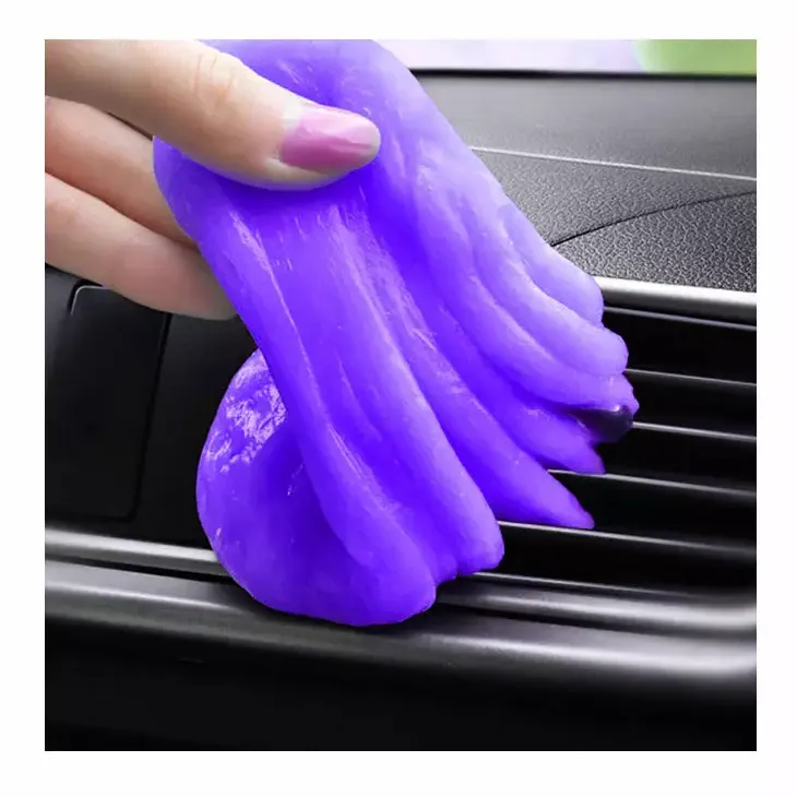 Multi-function Purple Magic Slime Interior Keyboard Dust Detailing Removal Putty Car Cleaning Gel