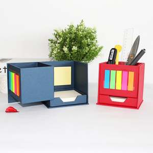 Novedosa Caja Giratoria Multifuncional para Notas con Espacio Práctico para Pegar Notas y Guardar Bolígrafos, para Artículos de Papelería Promocionales - Product Image 1