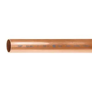 Boîte de 5 unités de tube rigide en cuivre de 1 ', type 'L', 3m, 2.9kg, FOSET - Product Image 1