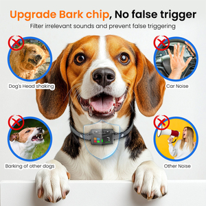 Dispositivo de entrenamiento de perros ultrasónico con pantalla LCD a Color de nuevo diseño, <span class=keywords><strong>Collar</strong></span> sin ladridos, vibración, descarga eléctrica, seguro, <span class=keywords><strong>Collar</strong></span> antiladridos - Product Image 6