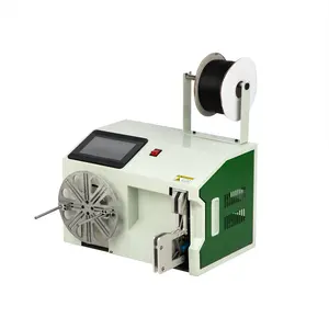 3Q Automatic Electric Data Wire Power Cable Coiling Winding And Tying Binding Banding Machine