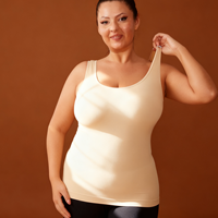 Gilet gainant grande taille à compression élevée pour femme, sans couture, respirant, écologique, séchage rapide, en nylon et élasthanne, taille moyenne