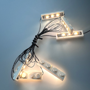 DIY Compatible <strong>Lego</strong> Building Block Lighting Accessory 0.8 Puncture End Expansion Plate 2hole 4hole 6hole 8hole Socket - Product Image 6