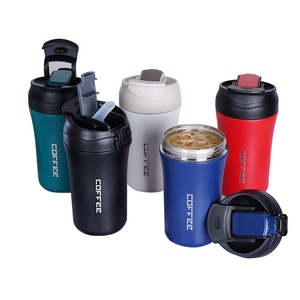 Tasses à café en métal, <span class=keywords><strong>tasse</strong></span> à café personnalisée 18oz classique Double paroi <span class=keywords><strong>tasse</strong></span> de voyage métal acier inoxydable isolé gobelet à café pour enfants - Product Image 2